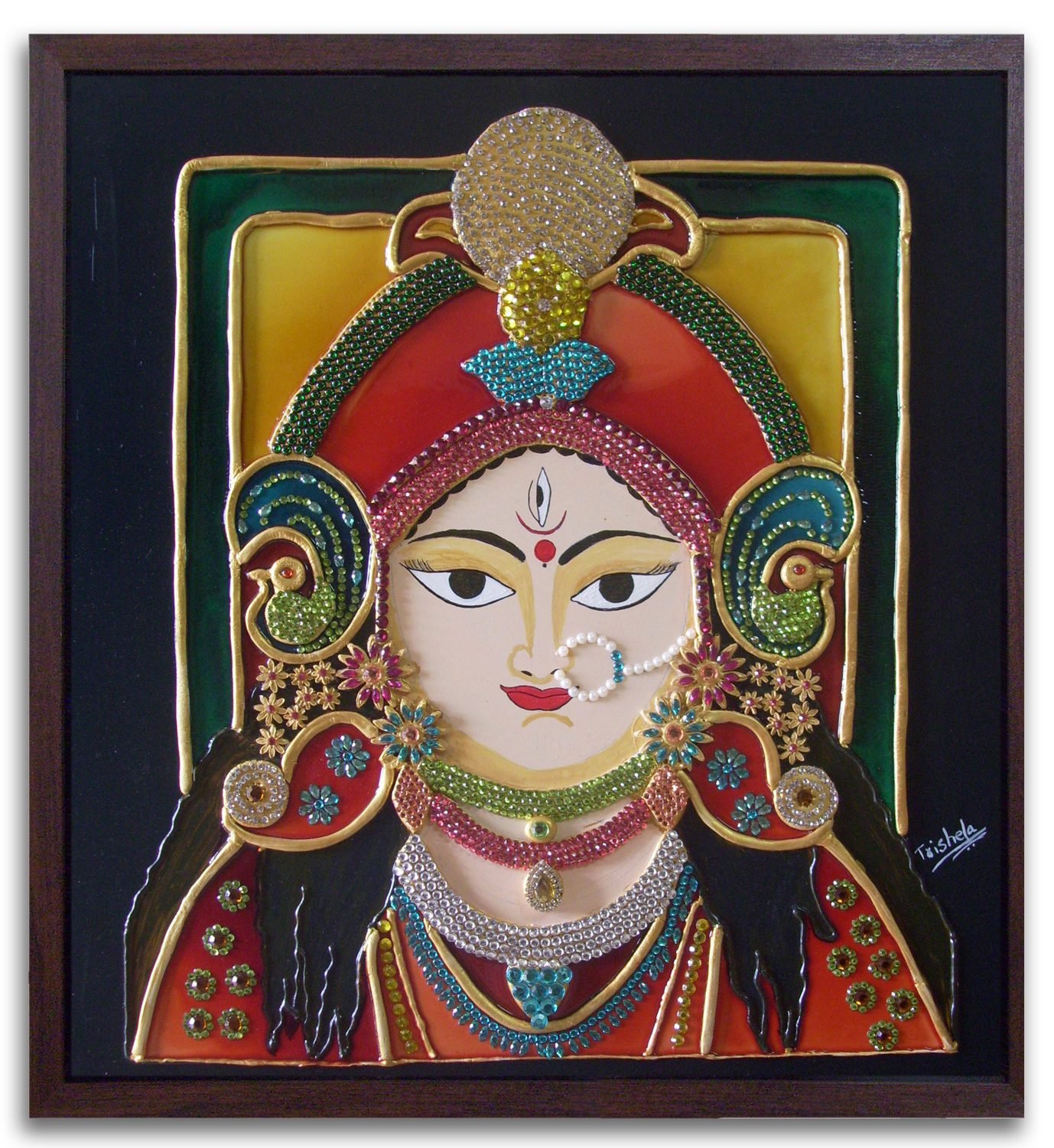 Durga Meenakari Paintings