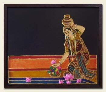 home, Radha Meenakari Painting