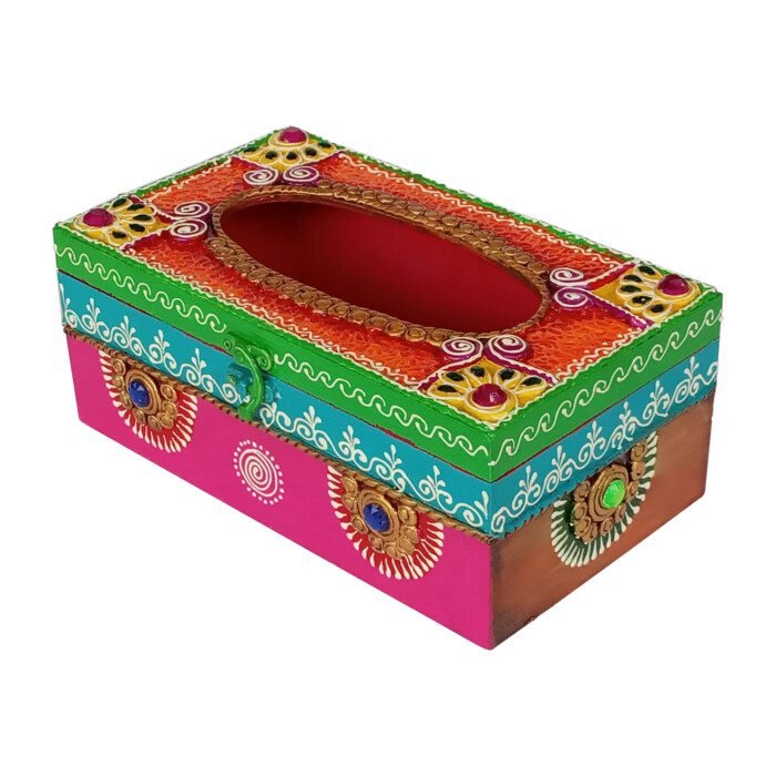 Buy Awesome Wooden Car Tissue Box for Home, Office by Kavyshilp