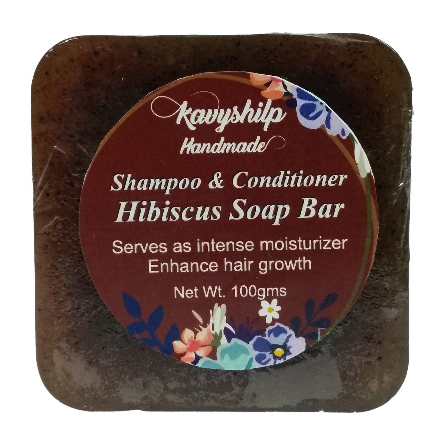 Hibiscus Shampoo Conditioner Bar for Women, Men, Girls, and Boys