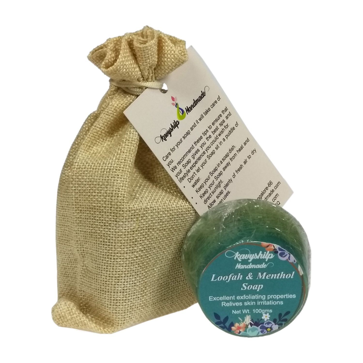 Loofah and Menthol Soap for Women, Men, Girls and Boys