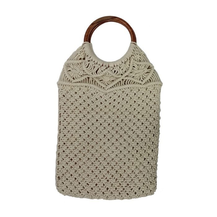 Sivan Metallic Grey Kannu Sling Bag With Wooden Handle Wire Bags | Studio  Aambal