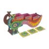 Wooden-Peacock-Dry-Fruit-Box-OrngGreenOrgn-FrontThreeforth-OpenLid,Storage-Container,Dry-Fruit-Box